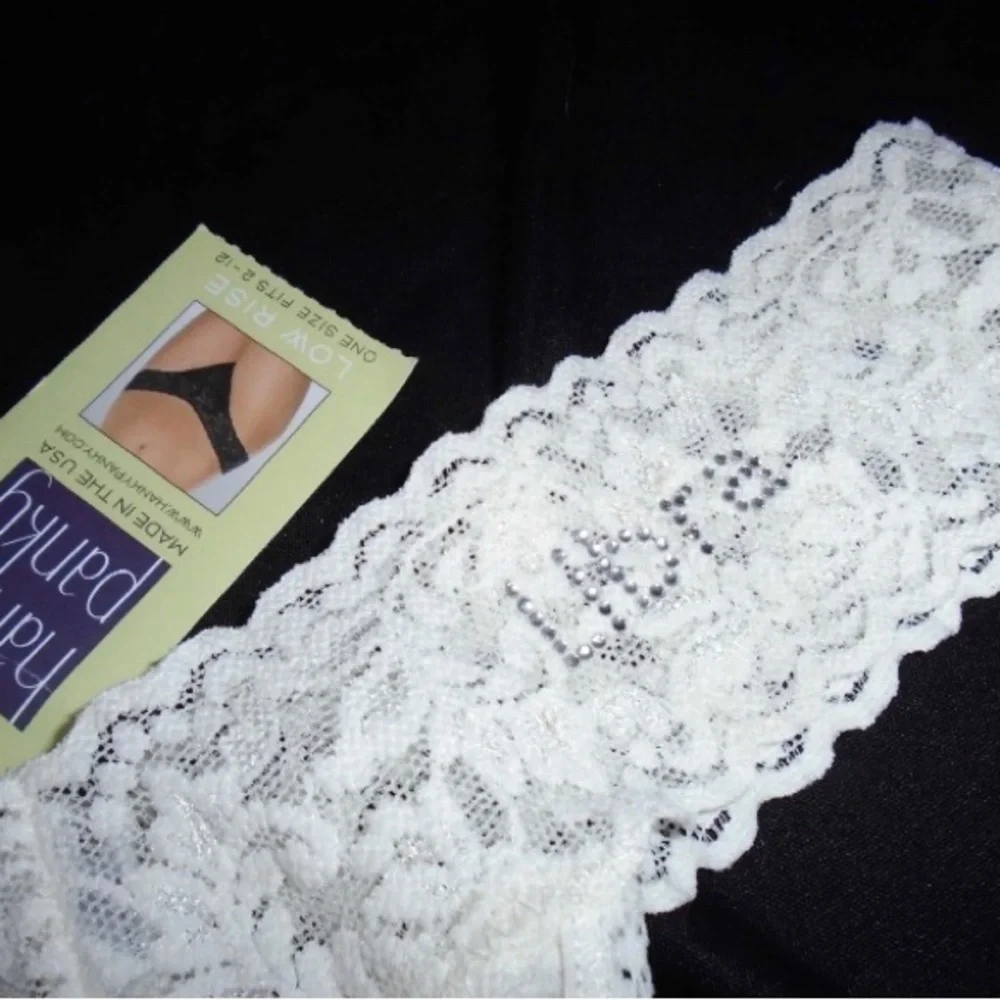 Hanky Panky Low Rise Libra Zodiac Thong White with Rhinestones New with Tag OSFM